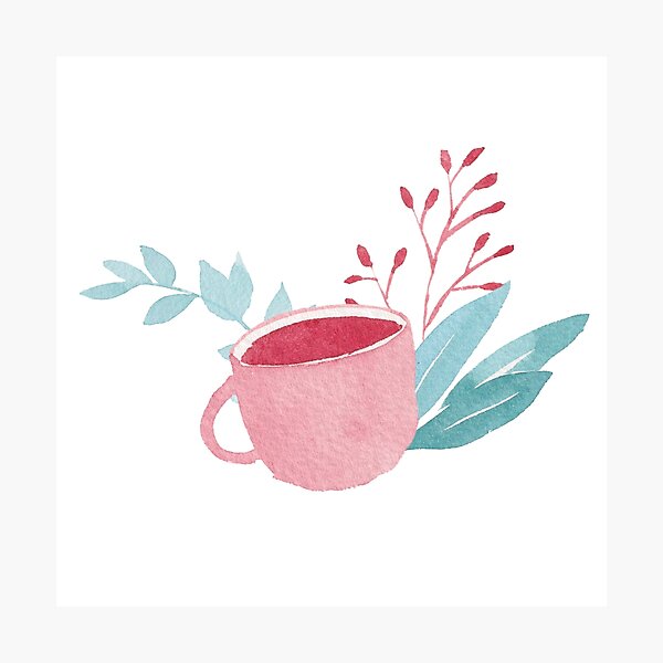 Item preview, Sipping Tea | Simple Modern Watercolor Design designed and sold by CaitlinBongers.