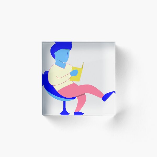 Reader guy Acrylic Block