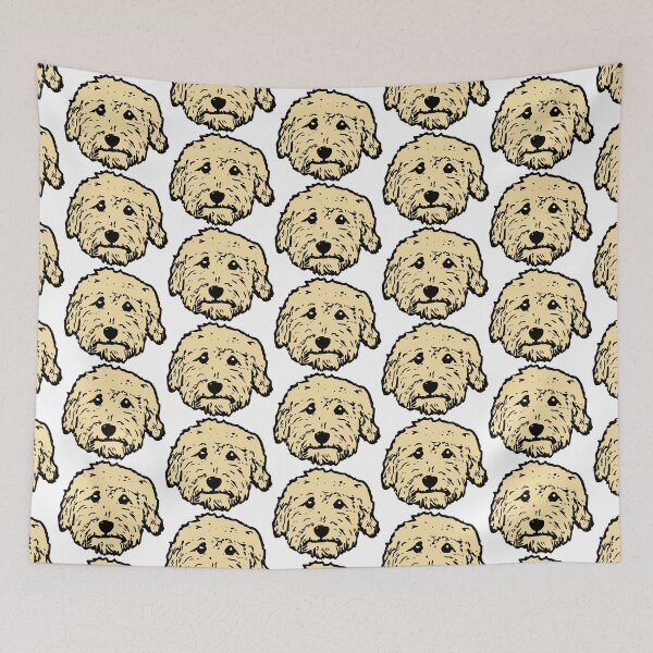 Item preview, Apricot Doodles on white - cream Goldendoodle! Black Labradoodle! Adorable Poodles teddy bear dog - in many colors! designed and sold by smooshfaceutd.
