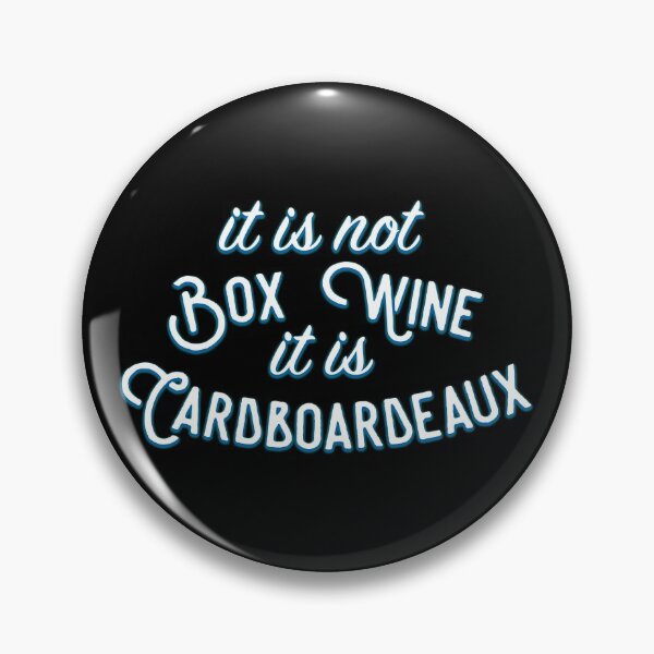 Aperçu de l'œuvre Ce n'est pas du vin en boîte, c'est du carton créée et vendue par RideWithJohn.