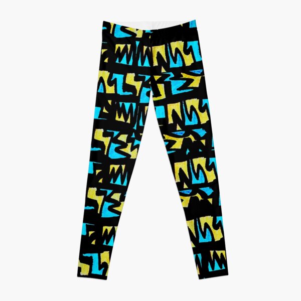 Graffiti-Style Gleb Blau Leggings