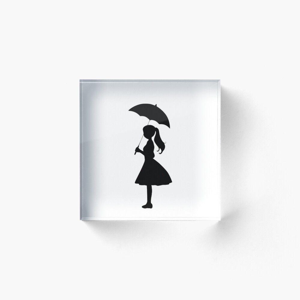 Umbrella Silhouette Girl Art Board Print By Dreamtravel Redbubble