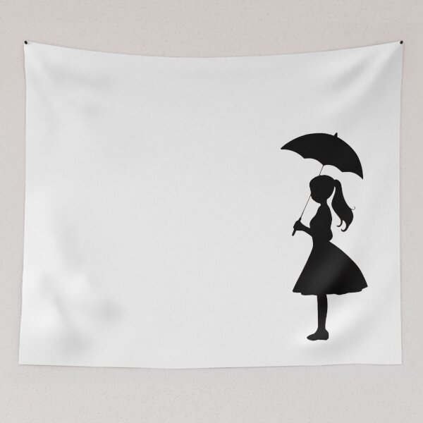 Item preview, Umbrella silhouette girl designed and sold by dreamtravel.
