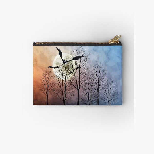 Item preview, Midnight with a full moon and bats designed and sold by harietteh.