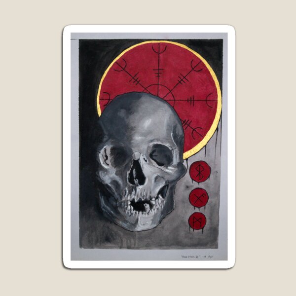 'Rune Skull II' Magnet