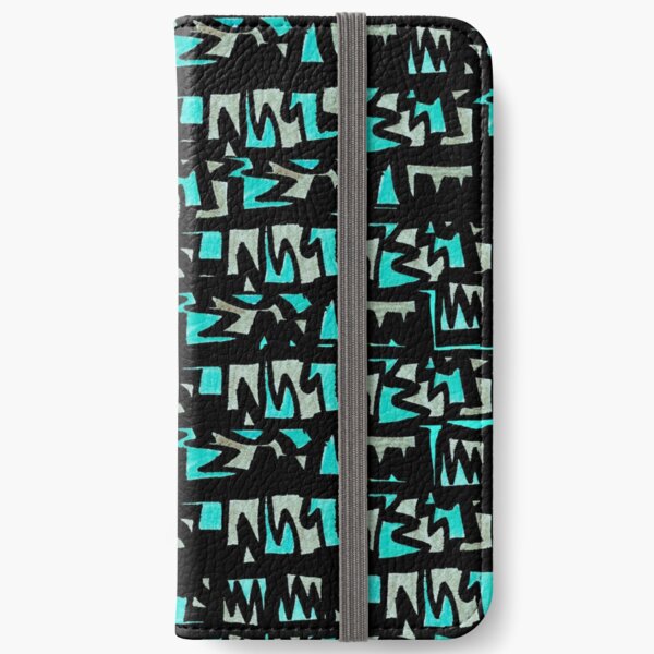 Graffiti Style Green iPhone Wallet