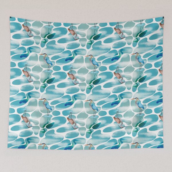 Item preview, Herons and round little patapons designed and sold by Kathy Lecocq.