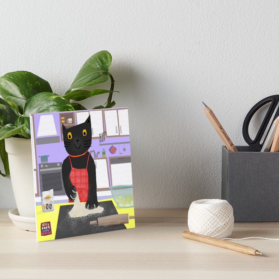 Impression Rigide Chat Qui Petrit Par Elisoft Redbubble