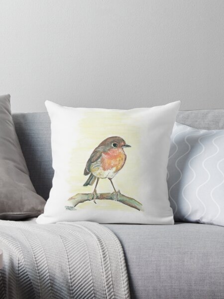 Robin Throw Pillow