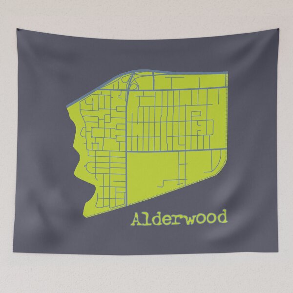 Item preview, Alderwood Map designed and sold by TeeOhGraphics.