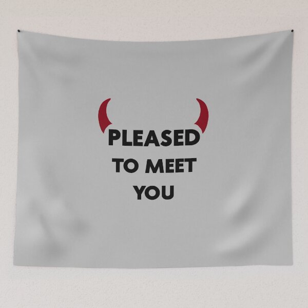 Item preview, Pleased to meet you, black designed and sold by perezzzoso.