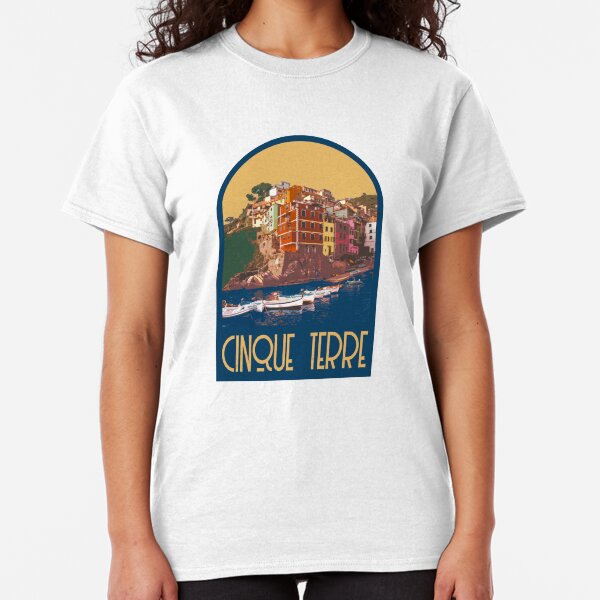 Cinque Terre Decal Classic T-Shirt