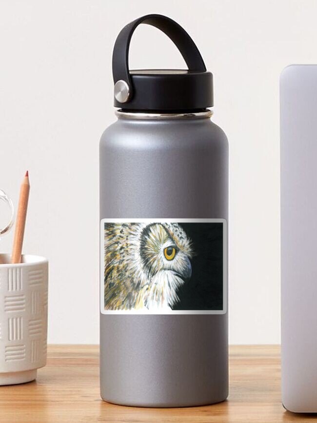 Thumbnail 1 of 3, Sticker, Eagle Owl designed and sold by RJArts.