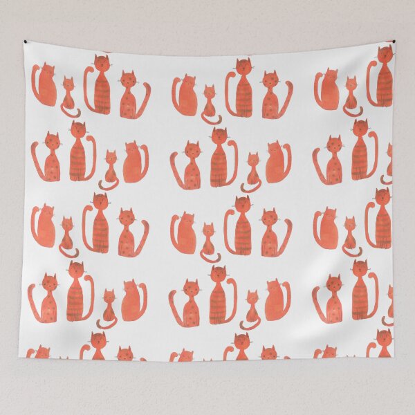 Item preview, Watercolor Orange Cats designed and sold by RosalieReeves.