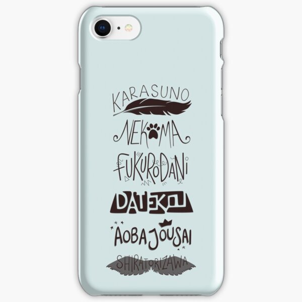 Haikyuu!! Teams - Black iPhone Snap Case