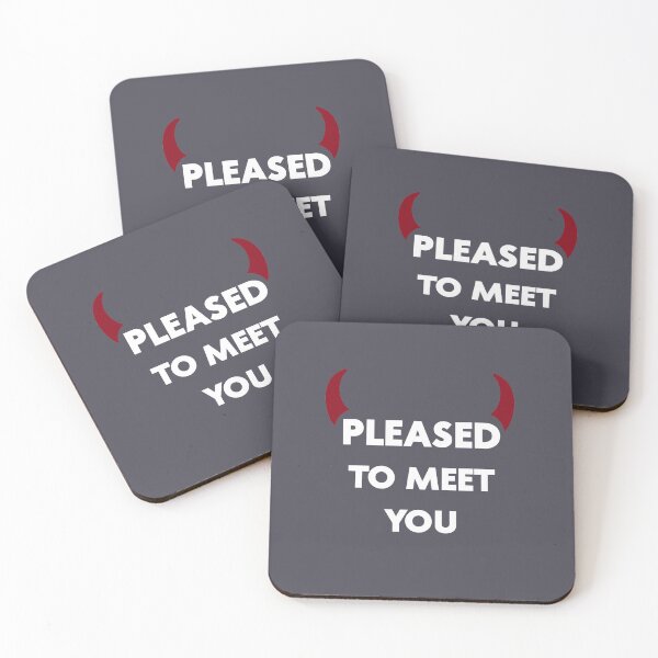 Item preview, Pleased to meet you, white designed and sold by perezzzoso.