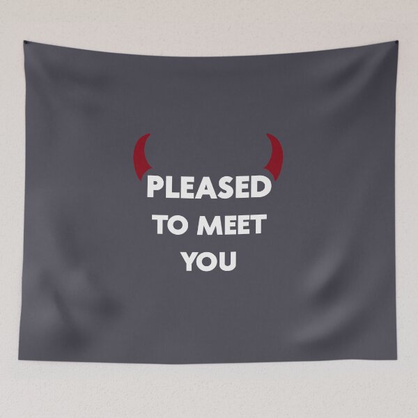 Item preview, Pleased to meet you, white designed and sold by perezzzoso.