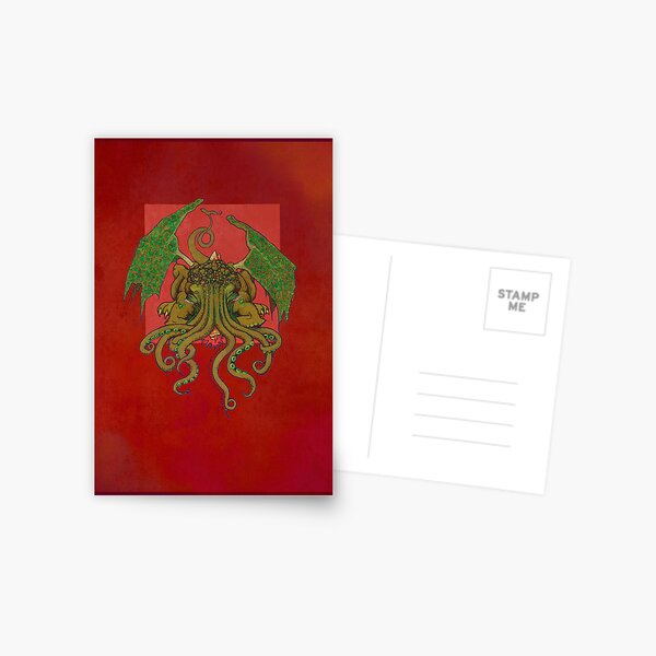 Cthulu Sleeps Sweetly Postcard