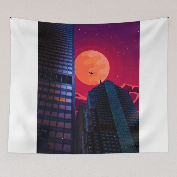 Item preview, skyline sunset designed and sold by ElleHodge.