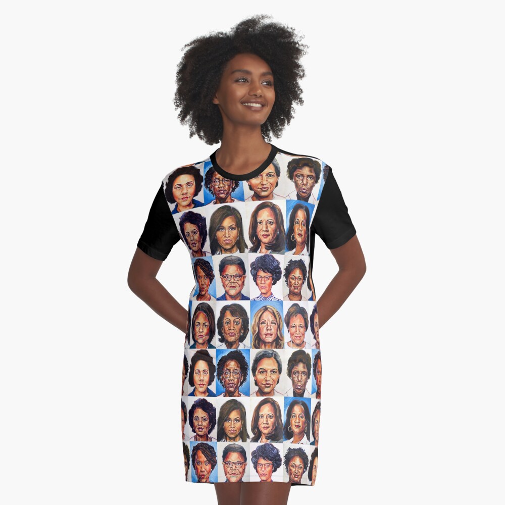 Sheroes Rise Graphic T-Shirt Dress