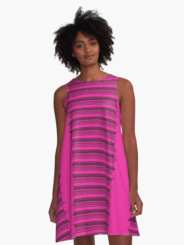 pink scalloped dress