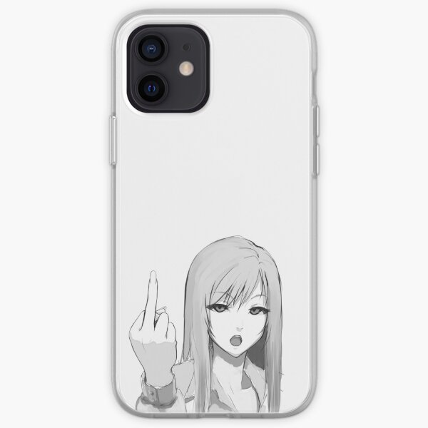 Rude Anime Girl iPhone Soft Case
