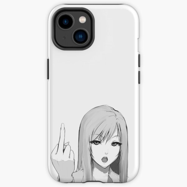 Rude Anime Girl iPhone Tough Case
