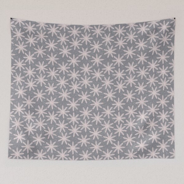 Item preview, Bordado de ventisca de copo de nieve en diseño rosado y gris designed and sold by Latch Farm  Studios.