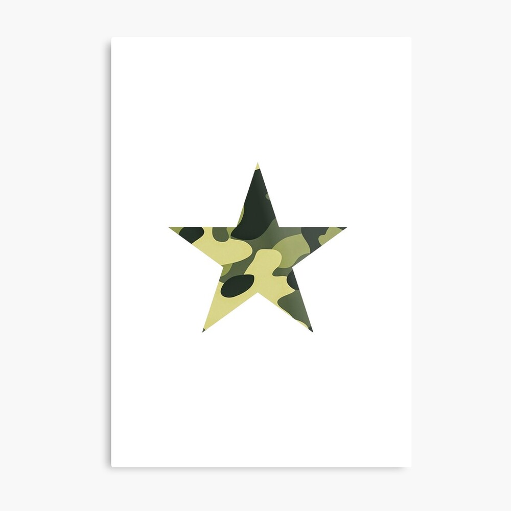 CAMO STAR STICKER – UNKNOWN Industries