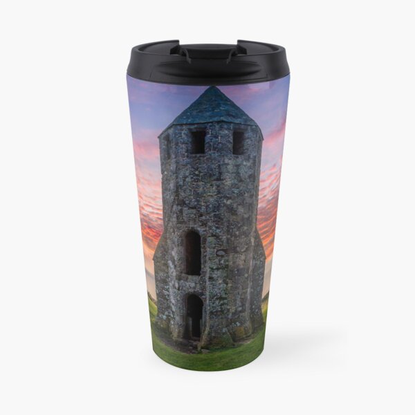 Sunset At St Catherines Oratory The Pepperpot Travel Mug