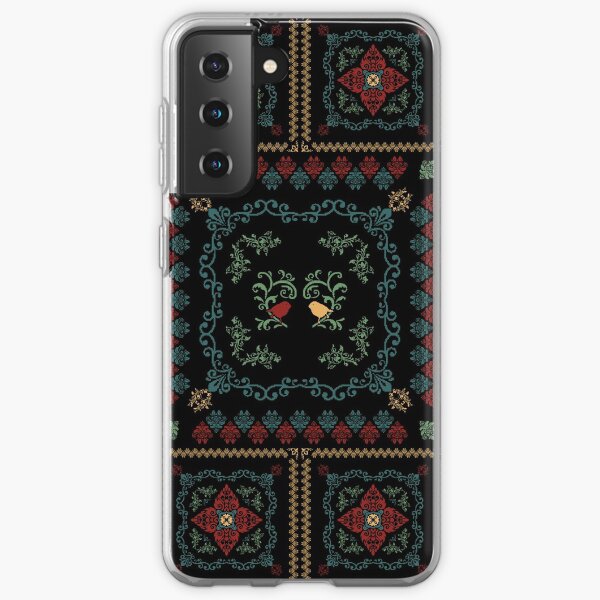Romanian floral rug birds Samsung Galaxy Soft Case