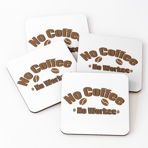 Item preview, No coffee,No workee designed and sold by rezze.