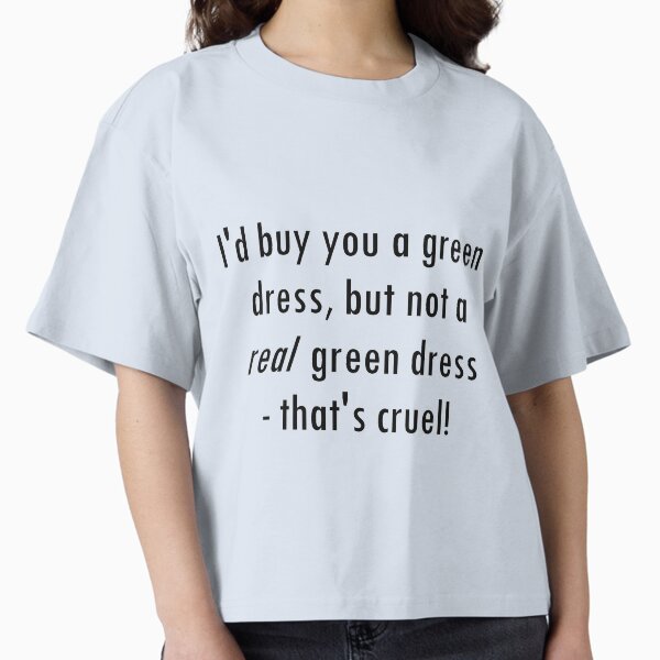 Barenaked Ladies - Million Dollars - Green Dress lyric!" A-Line Dress for  Sale by lyricalshirts | Redbubble