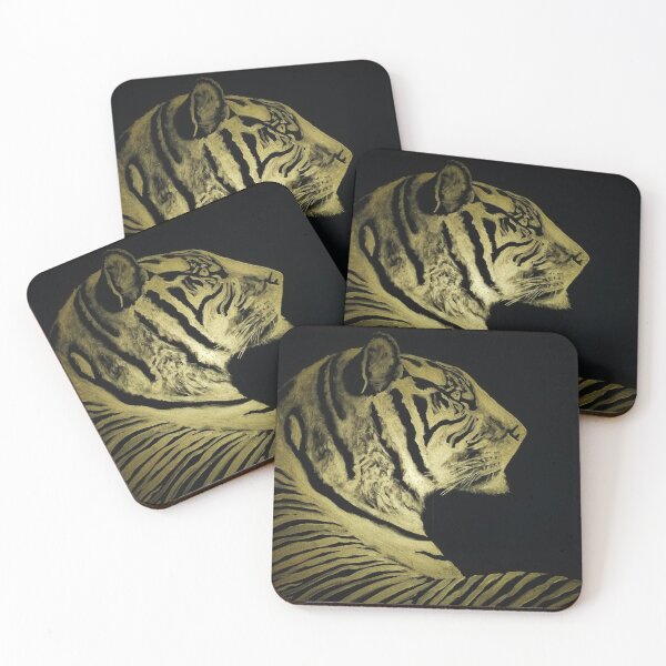Item preview, Original Gold Tiger Painting designed and sold by SchaeferArt.