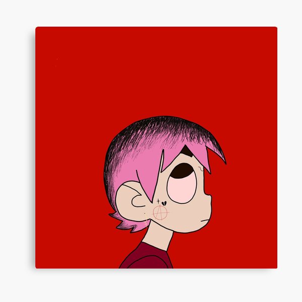 Lil Peep Eternal Atake Albumcover Leinwanddruck Von Crackity Redbubble