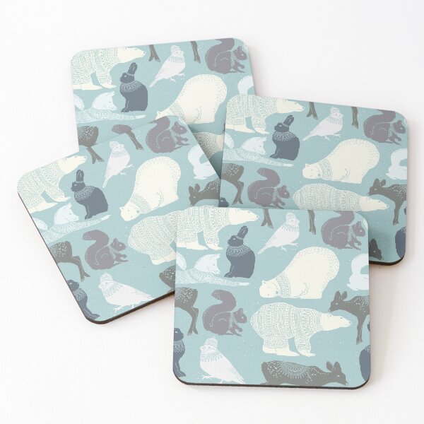 Item preview, Winter forest animals large print designed and sold by Latch Farm  Studios.