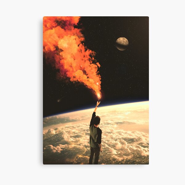 Orange Fro Canvas Art Cheap Wall Print Any Size Beautiful Young Woman