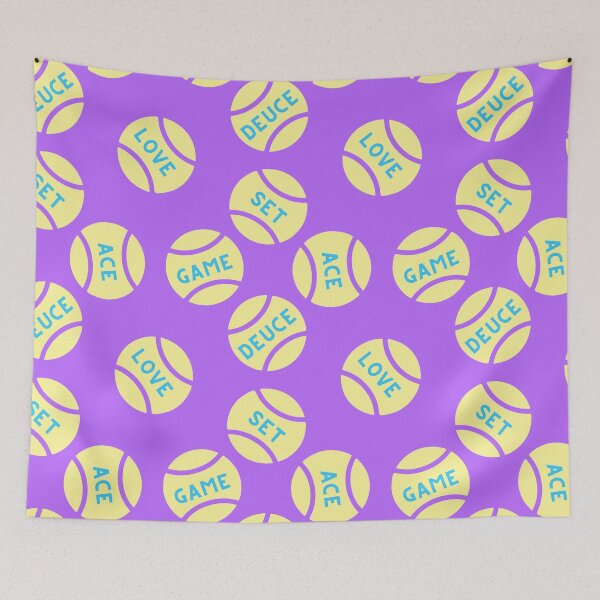 Item preview, Pastel yellow tennis balls pattern designed and sold by EvieWoj.