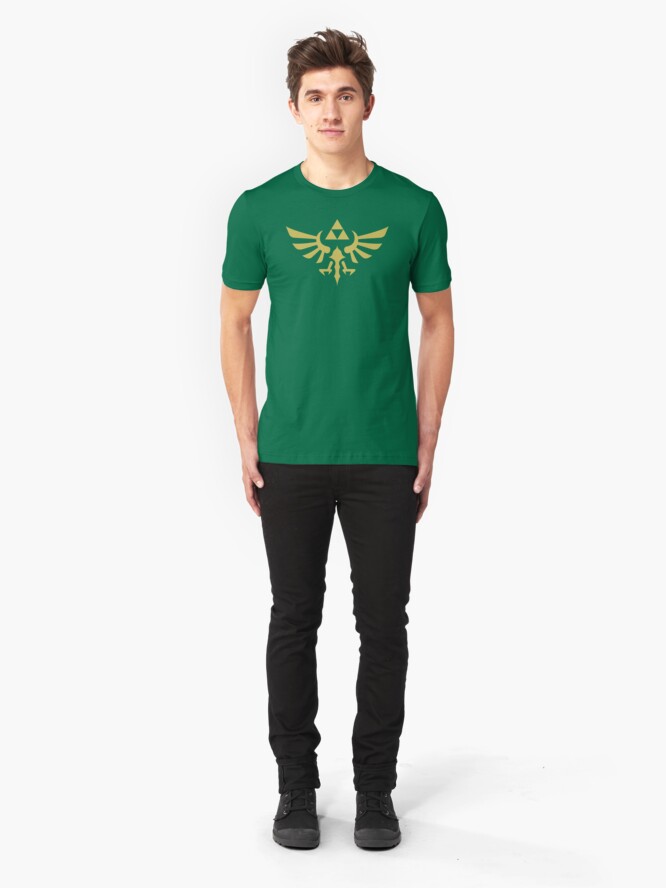 Alternate view of The Legend of Zelda Royal Crest (gold) Slim Fit T-Shirt