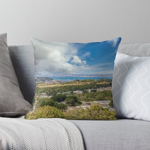 Whitecliff Bay Holiday Park 2 Throw Pillow