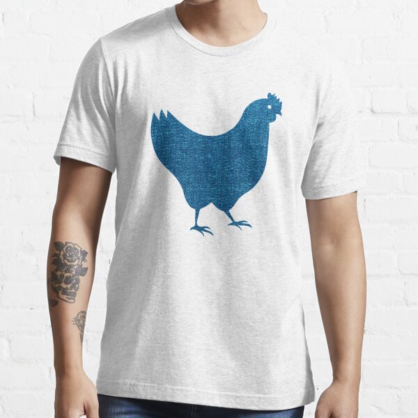 denim chicken shirt