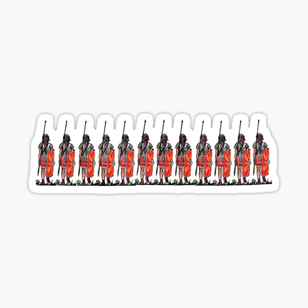 Marching Roman legionaries Sticker