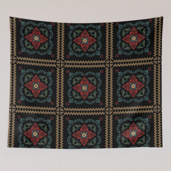 Aperçu de l'œuvre Motif de tapis floral roumain créée et vendue par Desenatorul1976.