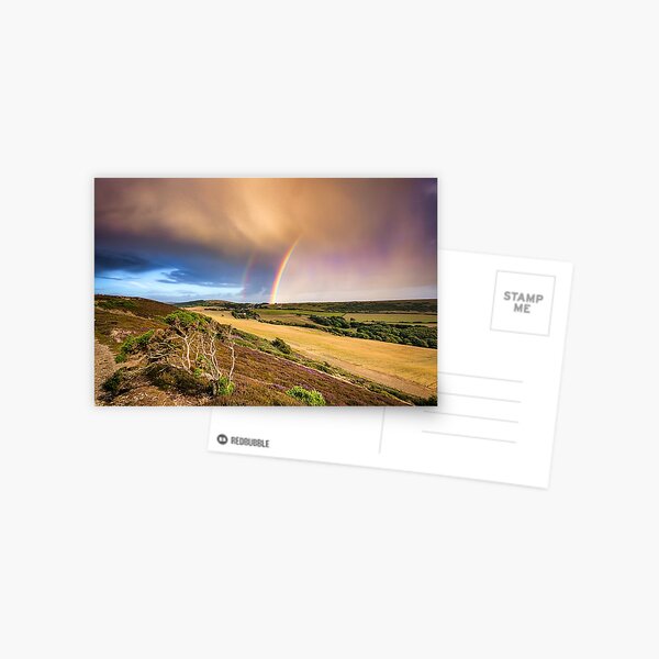 Headon Hill Rainbow Postcard