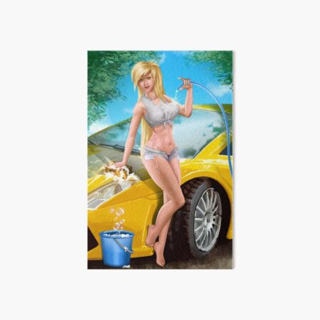 Car Wash Shorts Art Board Print