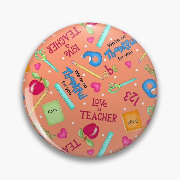 Item preview, Love a Teacher Words and Art Orange designed and sold by phyllisdobbs.