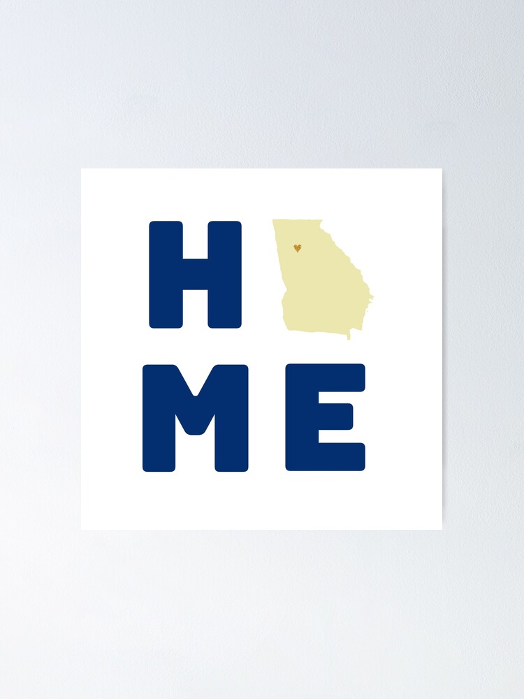 "Home gatech Map" Poster by mktd6 Redbubble