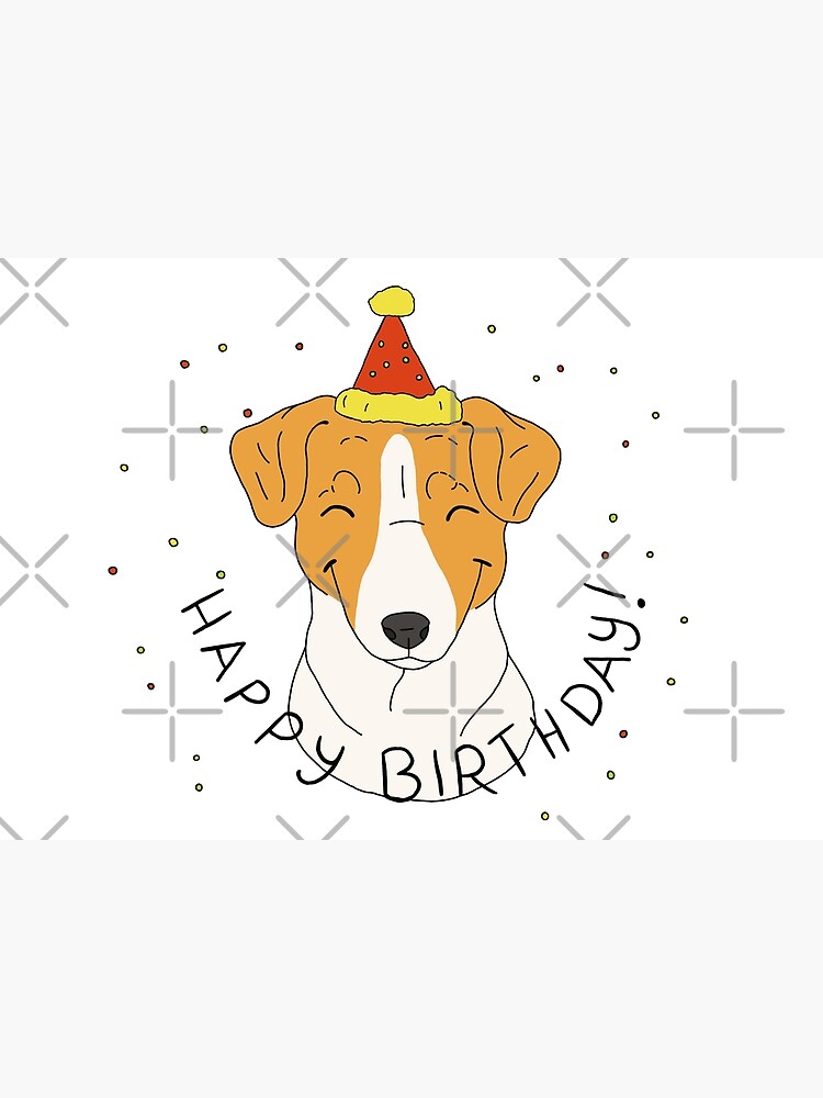 Carte De Vœux Joyeux Anniversaire Jack Russell Par Cynthiaetal Redbubble