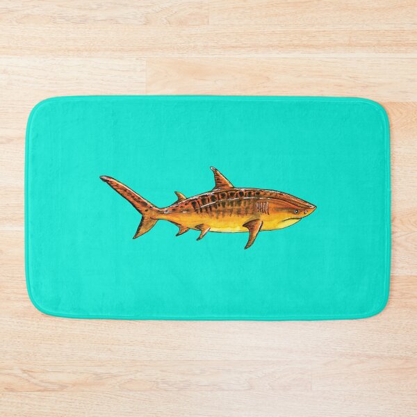 Item preview, Watercolor Tiger Shark Illustration designed and sold by bslatecreations.