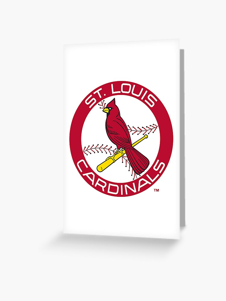 St. Louis Cardinals Retro Baseball 1965 Artwork Heather Light Blue